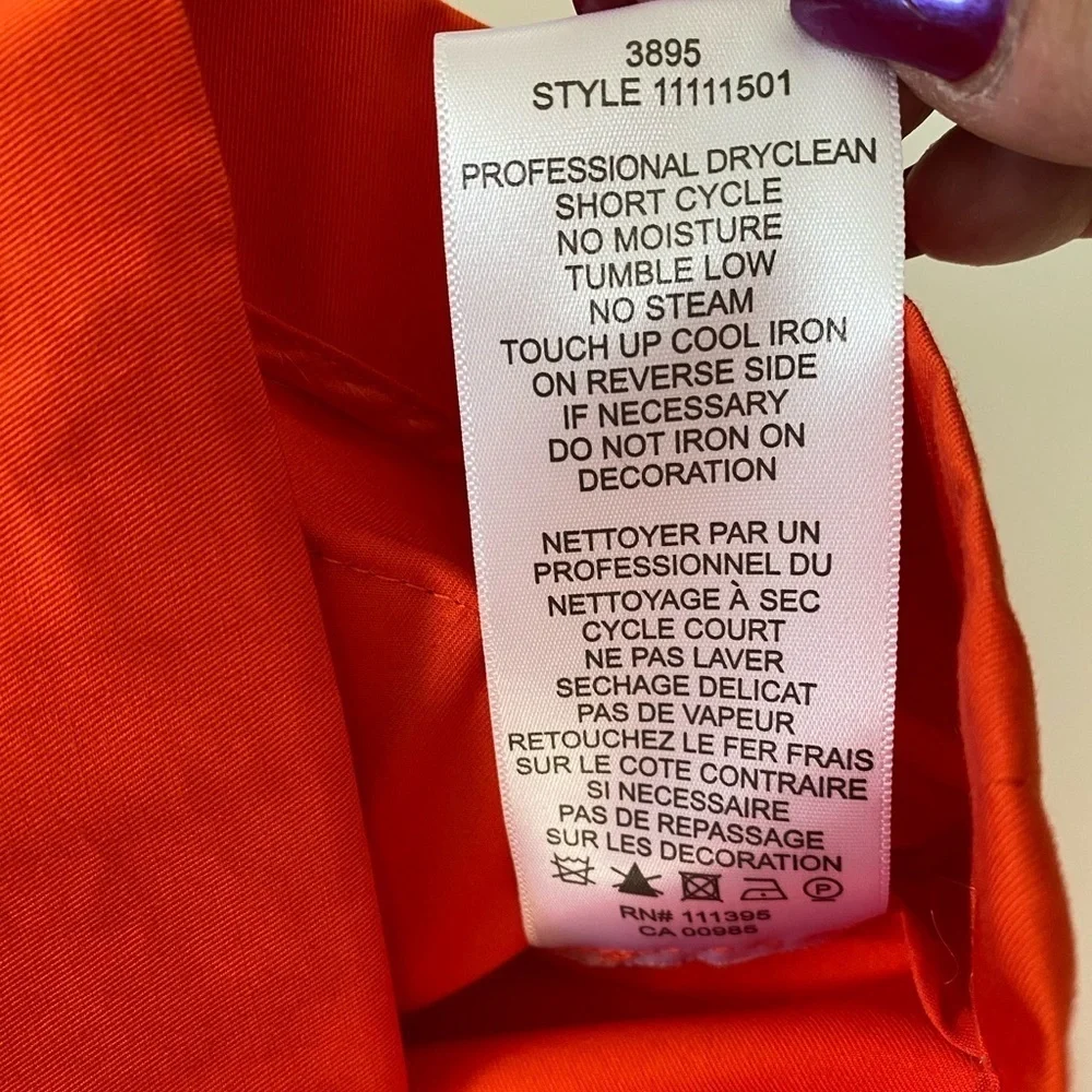 Tory Burch Curtis jacket in Poppy, Sz. 0